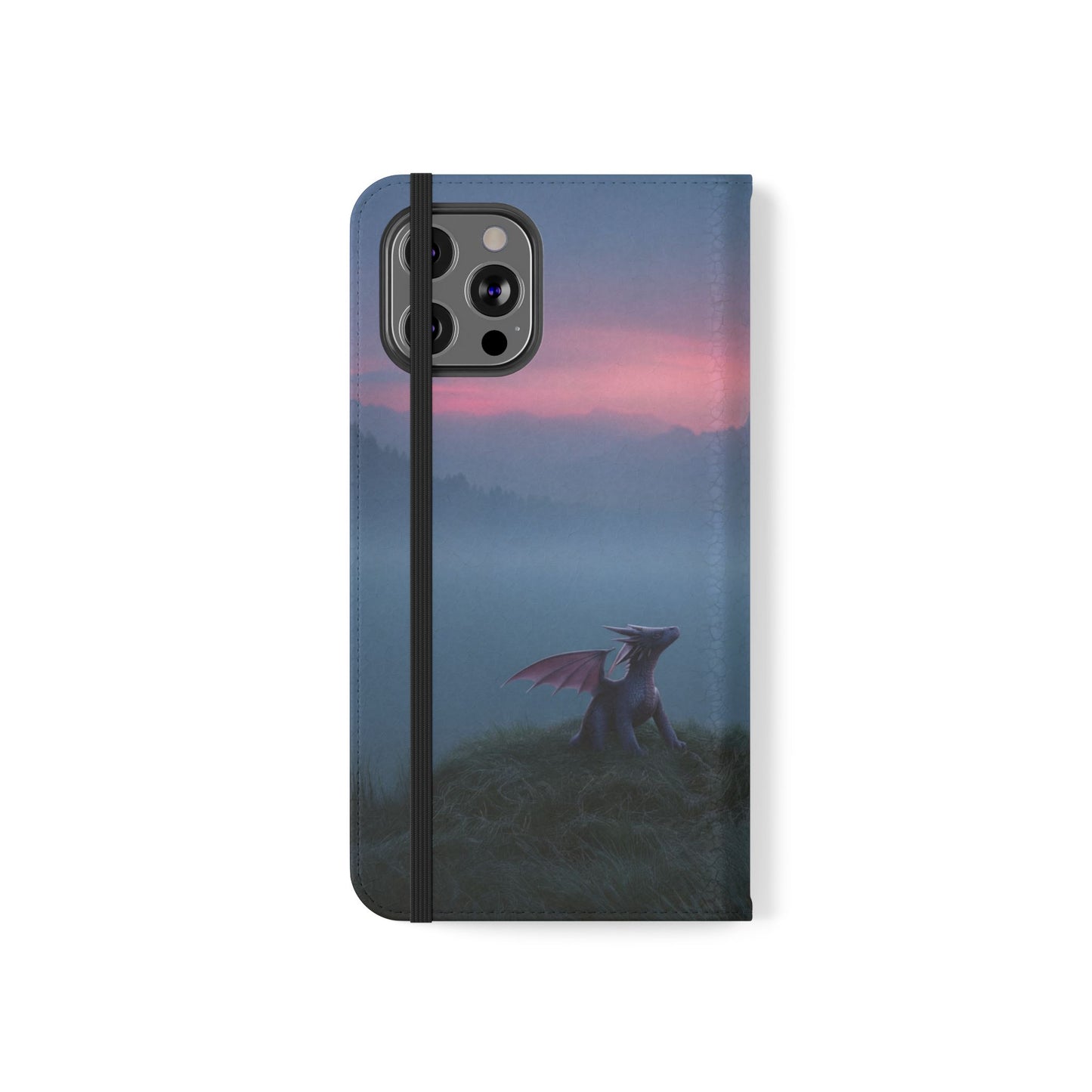 Silent Guardian Flip Cases – Misty Dawn Warrior and Dragon Companion