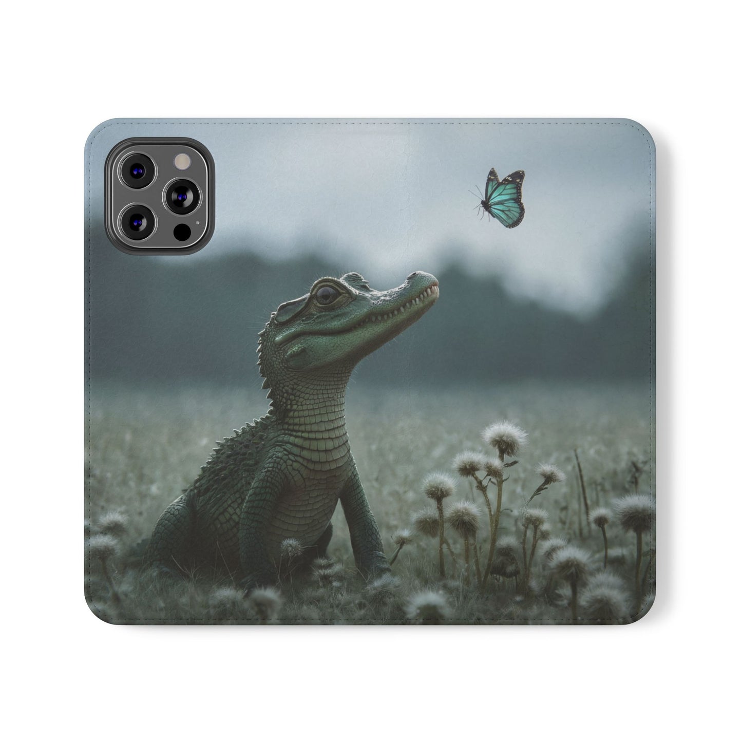 Gentle Croc & Butterfly Flip Cases – Tender Meadow Guardian Scene