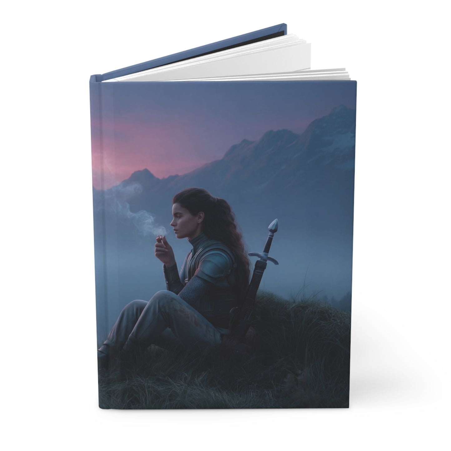 Mountain Sentinel and Dragon Hardcover Journal Matte – Twilight Pact at Dawn's Edge
