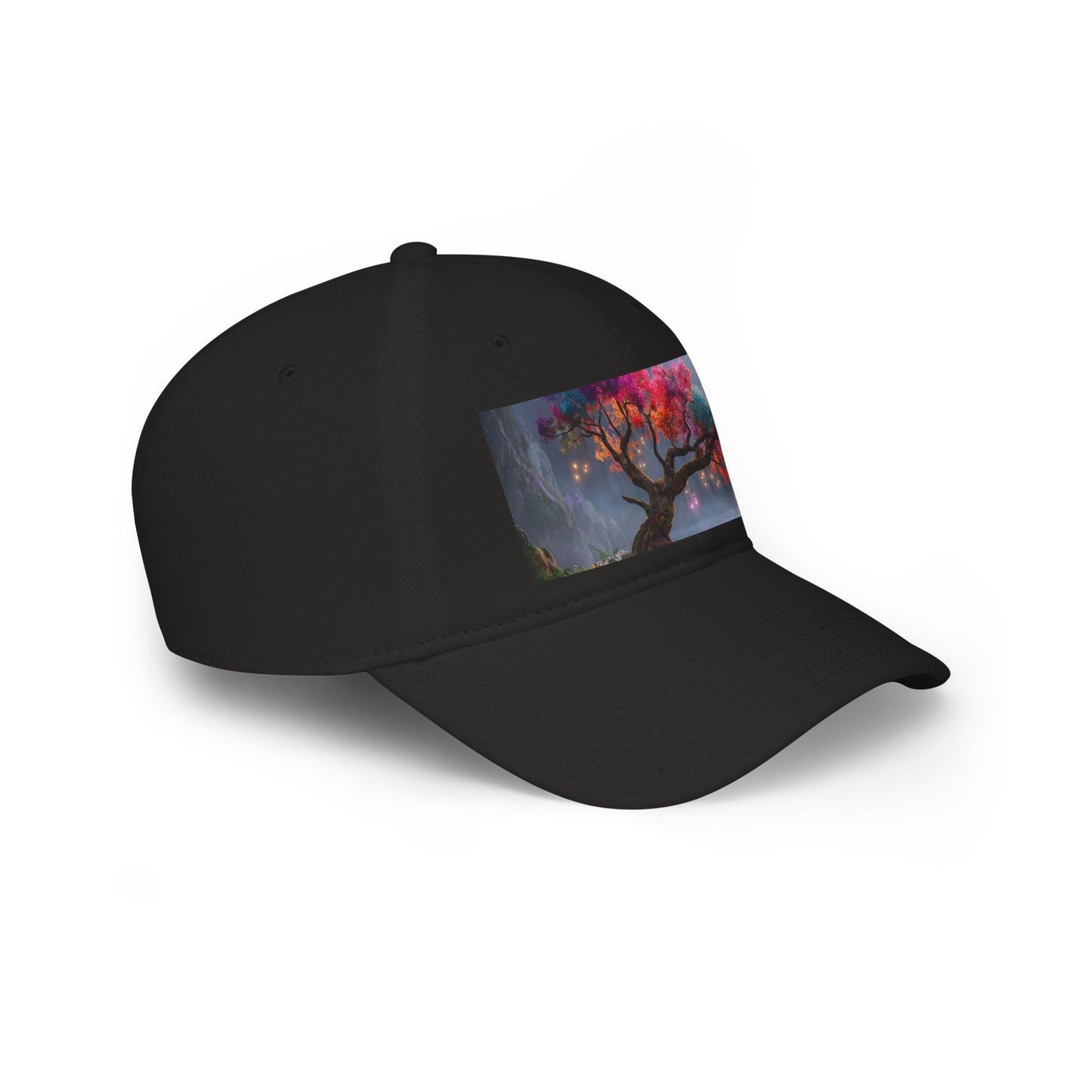 Prismatic River Tree Low Profile Baseball Cap – Ethereal Moonlit Canopy