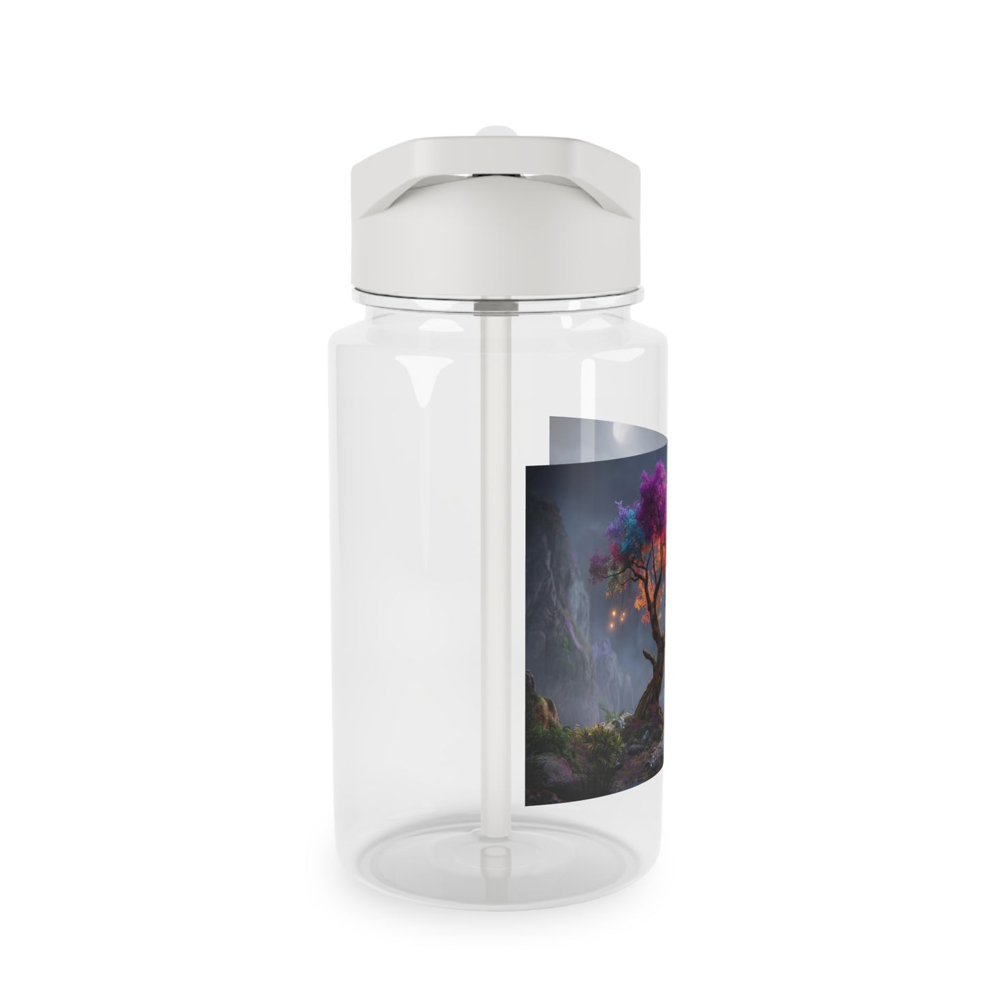 Prism-Leaf Titan Tritan Water Bottle – Radiant Canopy Nightlight