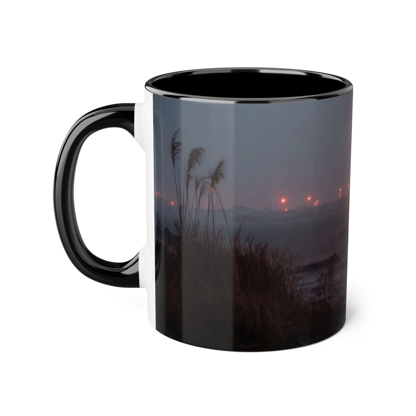 Crimson Circus Tent Accent Mugs, 11oz – Misty Coastside Carnival
