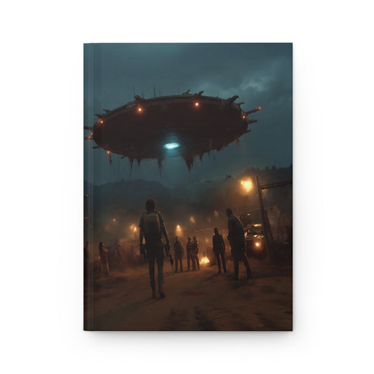 UFO Arrival Hardcover Journal Matte – Midnight Watchtower Encounter