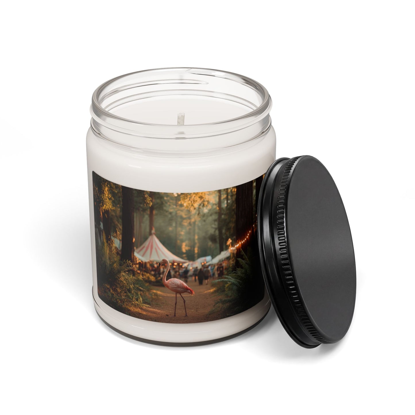 Forest Flamingo Scented Soy Candle, 9oz – Sunset Carnival Whispers