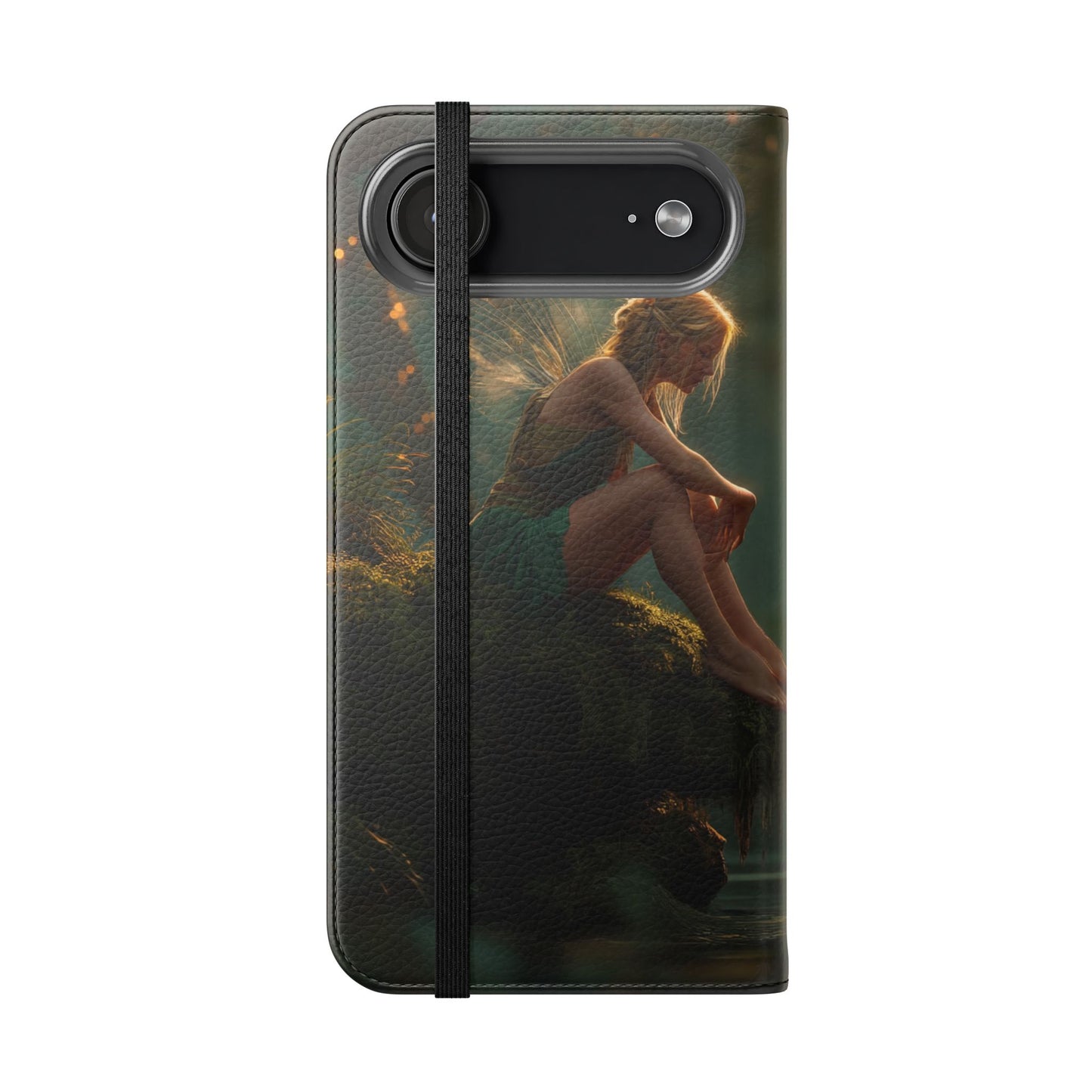 Mossy Bank Fairy Flip Cases – Golden Hour Sentinel Portrait