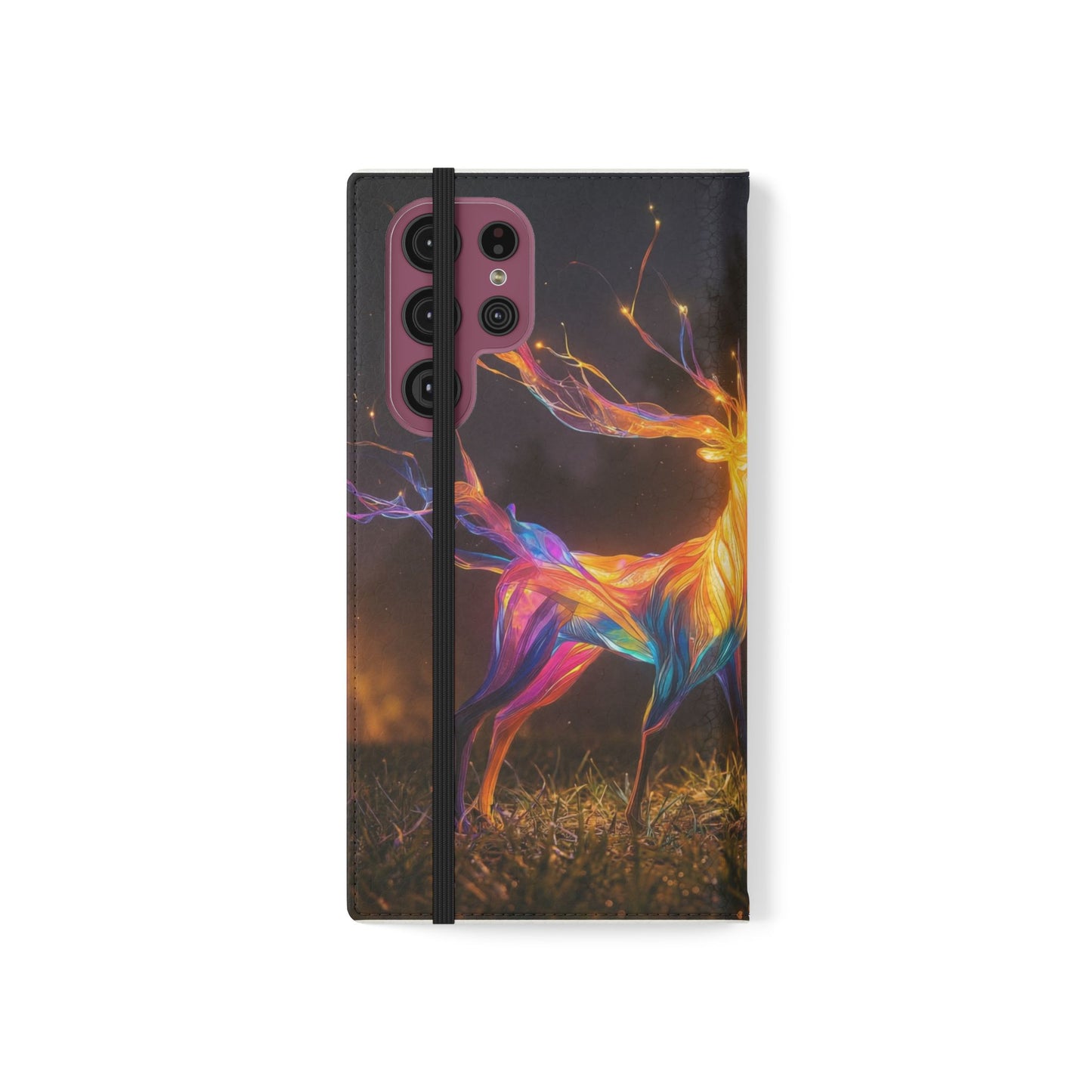 Ethereal Deer Flip Cases – Luminous Spirit Portrait