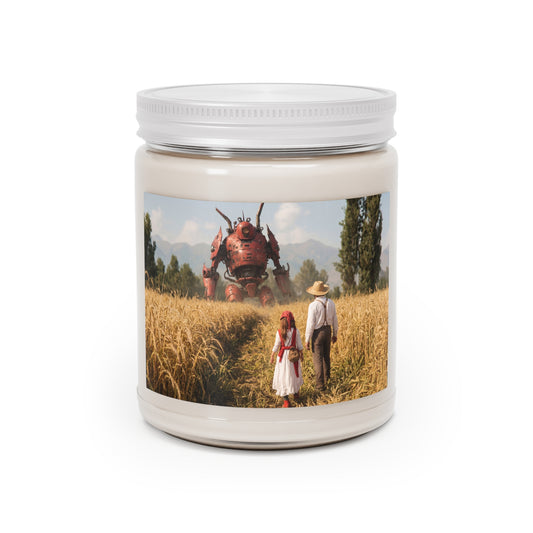 Rusty Guardian Scented Soy Candles with White Lid, 9oz – Golden Path Through the Wheat
