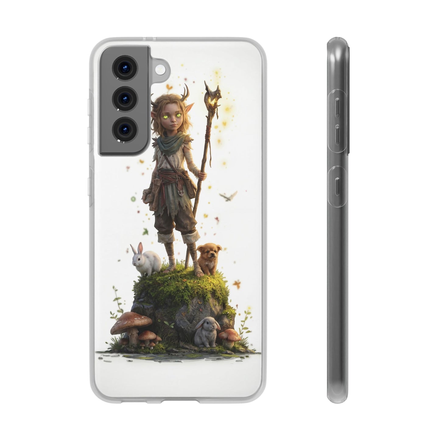 Forest Sentinel Flexi Cases – Luminescent Deerhorn Guardian