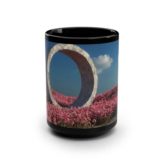 Stone Circle Flower Field Mug, 15oz – Cracked Concrete Guardian Ring