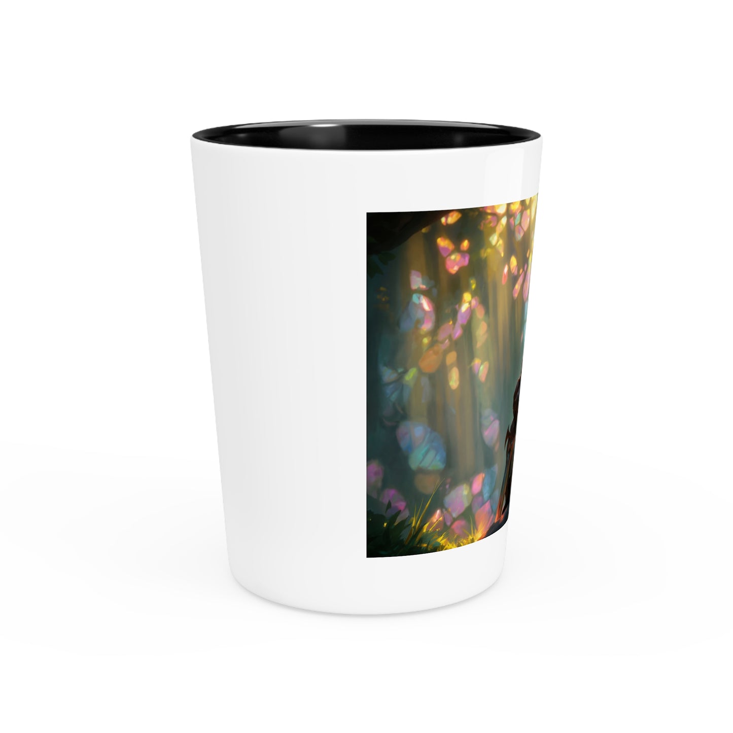 Crystal Grove Paladin Sentinel – Glowing Dragon Companion Shot Glass