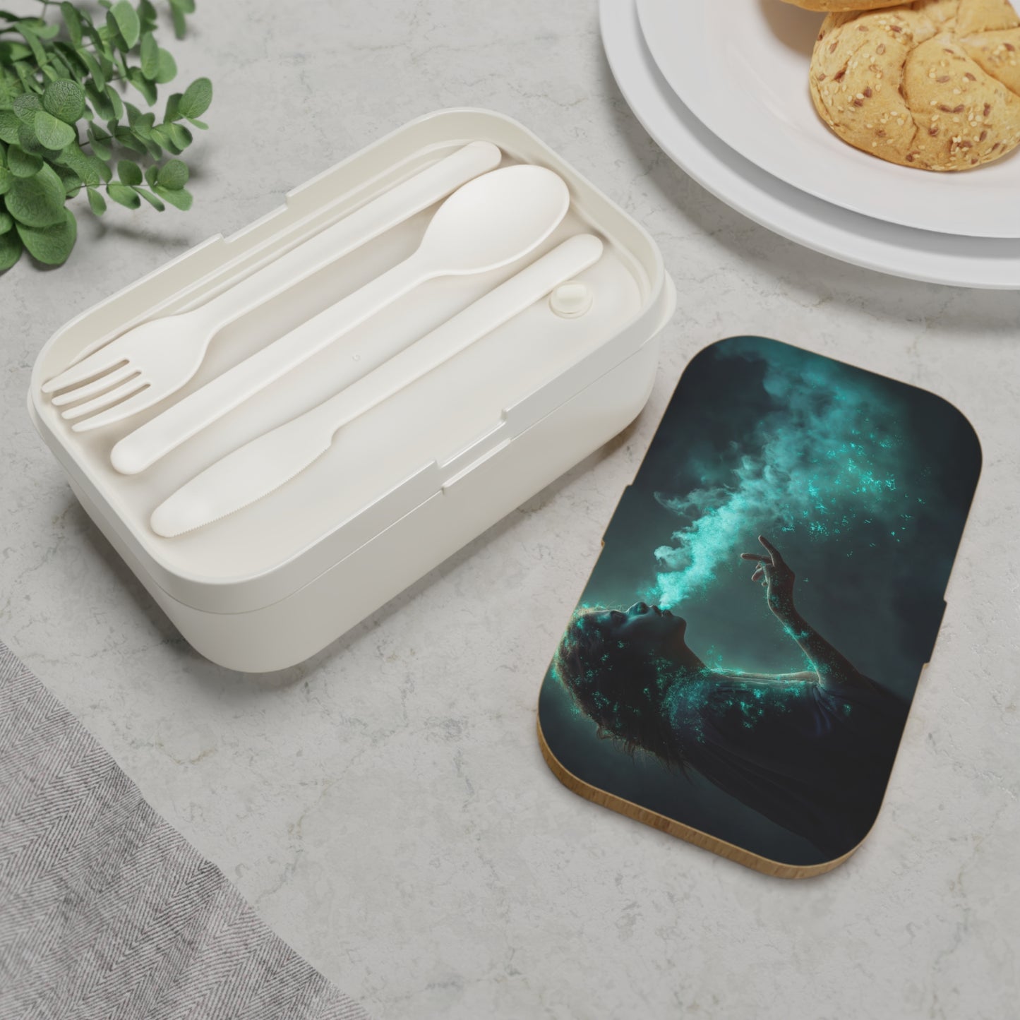 Luminescent Breath Bento Lunch Box – Whispers of the Twilight Witch