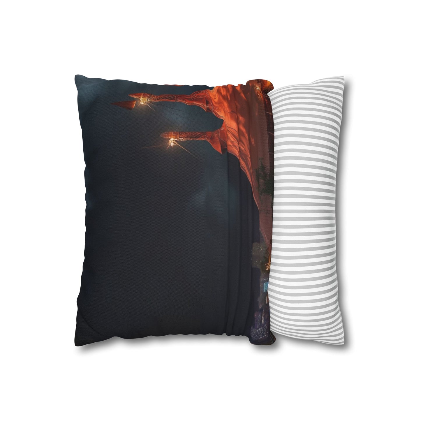 Crimson Carnival Tent Pillowcase – Whispers of the Midnight Ringmaster