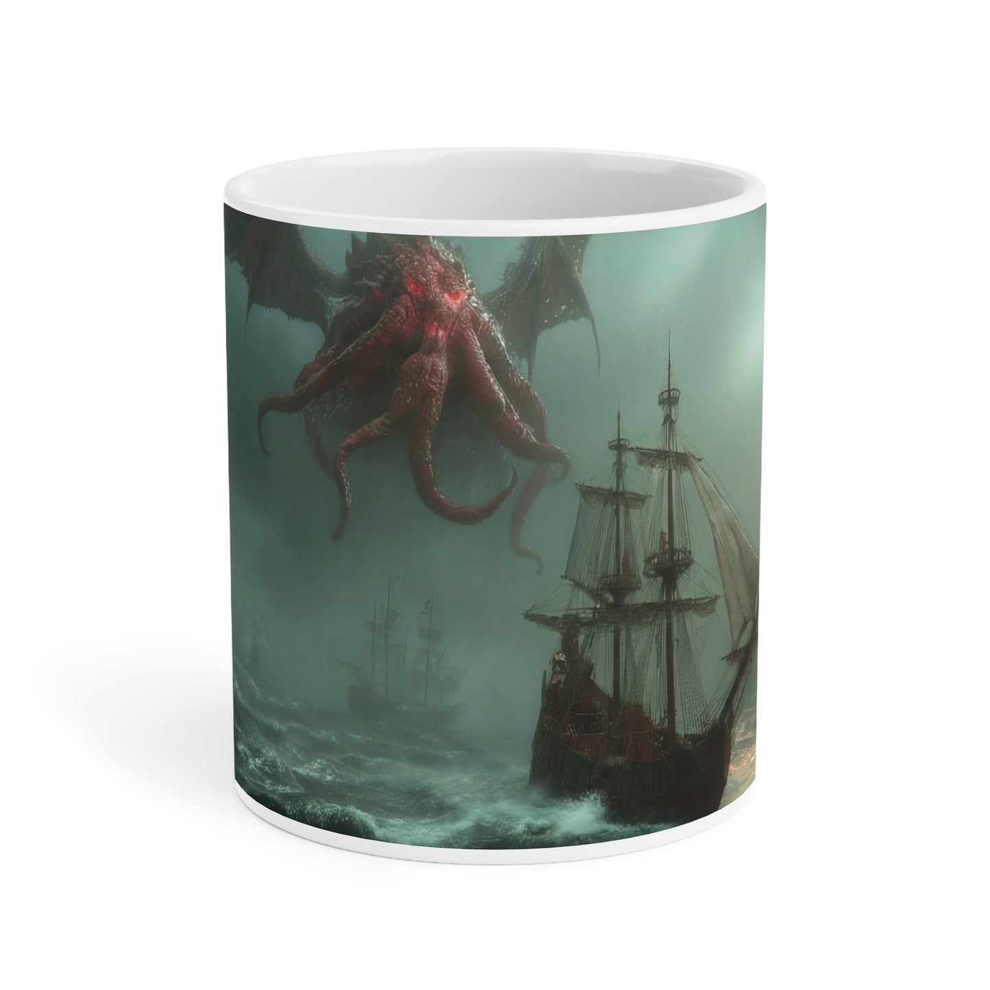 Leviathan’s Roar Ceramic Mugs (11oz\15oz\20oz) – Storm-Swept Ocean Horror