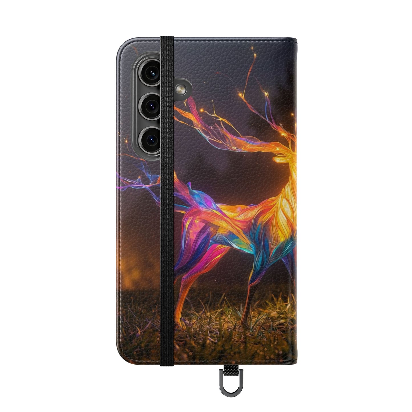 Ethereal Deer Flip Cases – Luminous Spirit Portrait