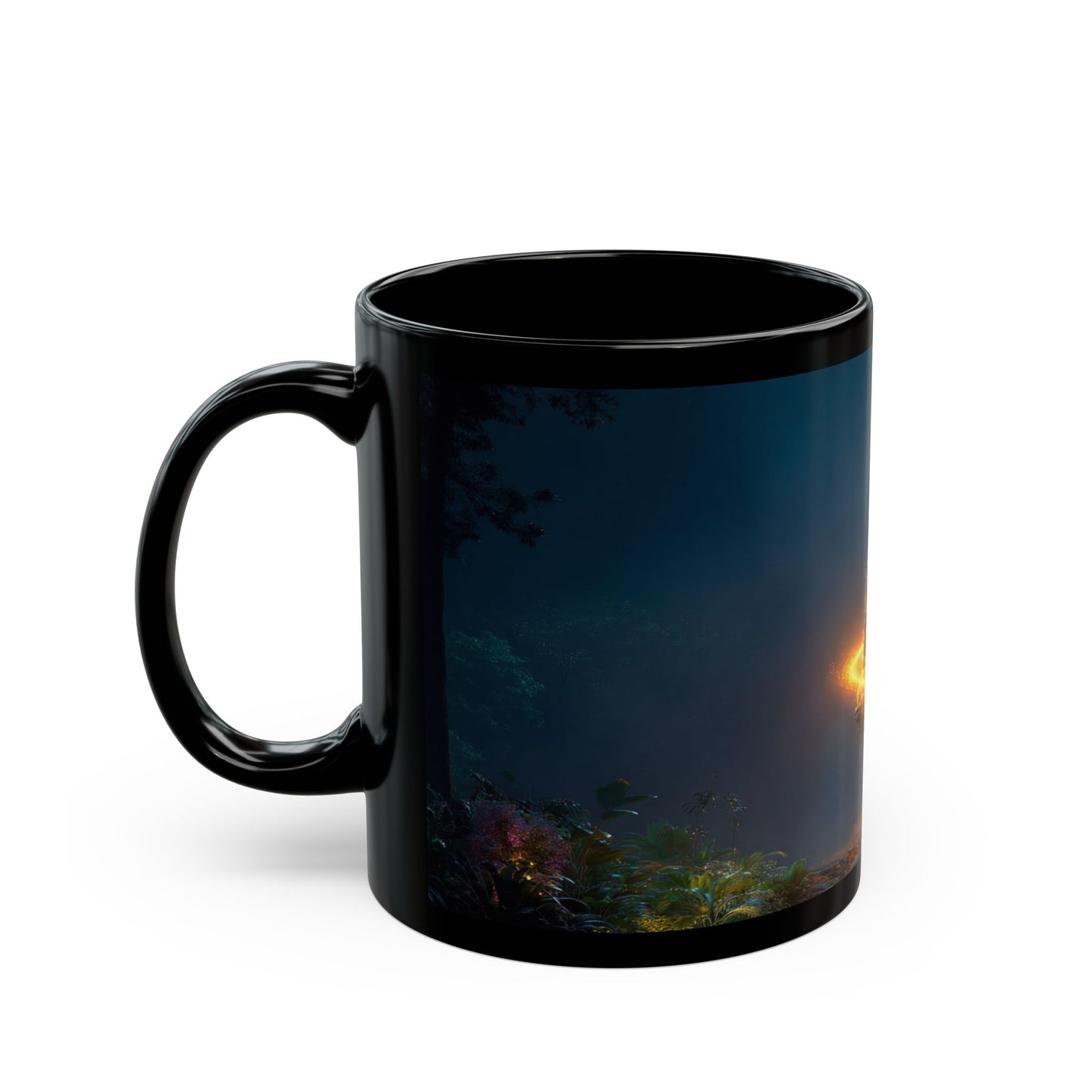 Floating Island Tree Mug – Luminous Twilight Portal