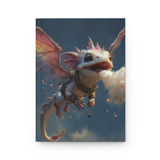 Whimsical Dragonfly Hardcover Journal Matte – Skyward Sparkle Adventure