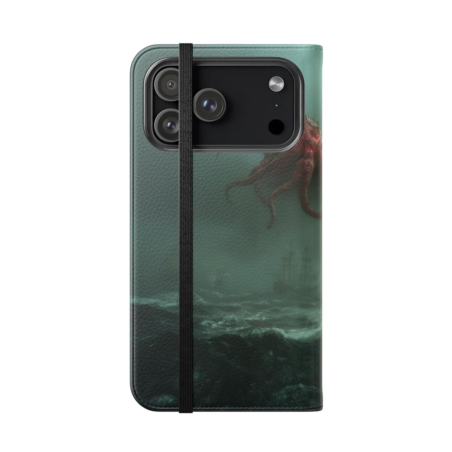 Leviathan Dragon Flip Cases – Crimson Sentinel at Sea