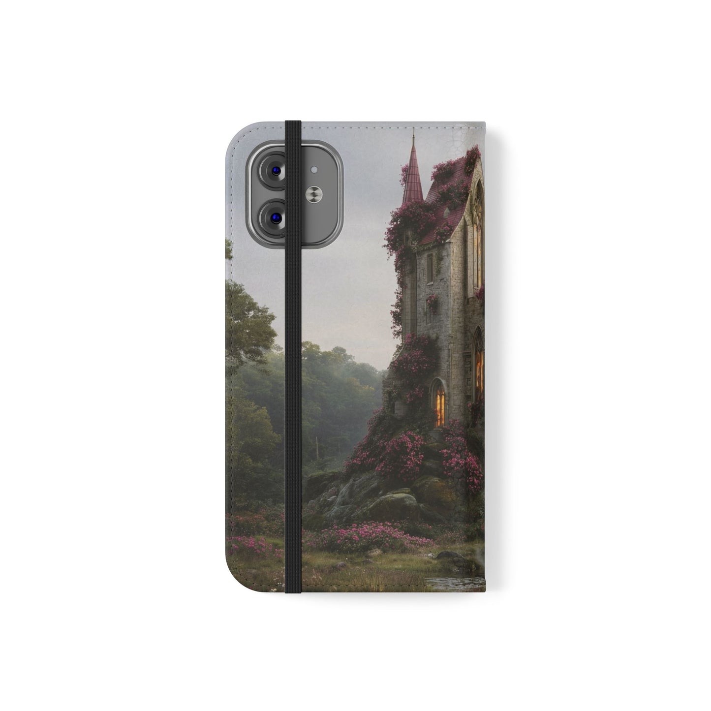 Blossom Spire Flip Cases – Pink Ivy Gothic Castle Cover