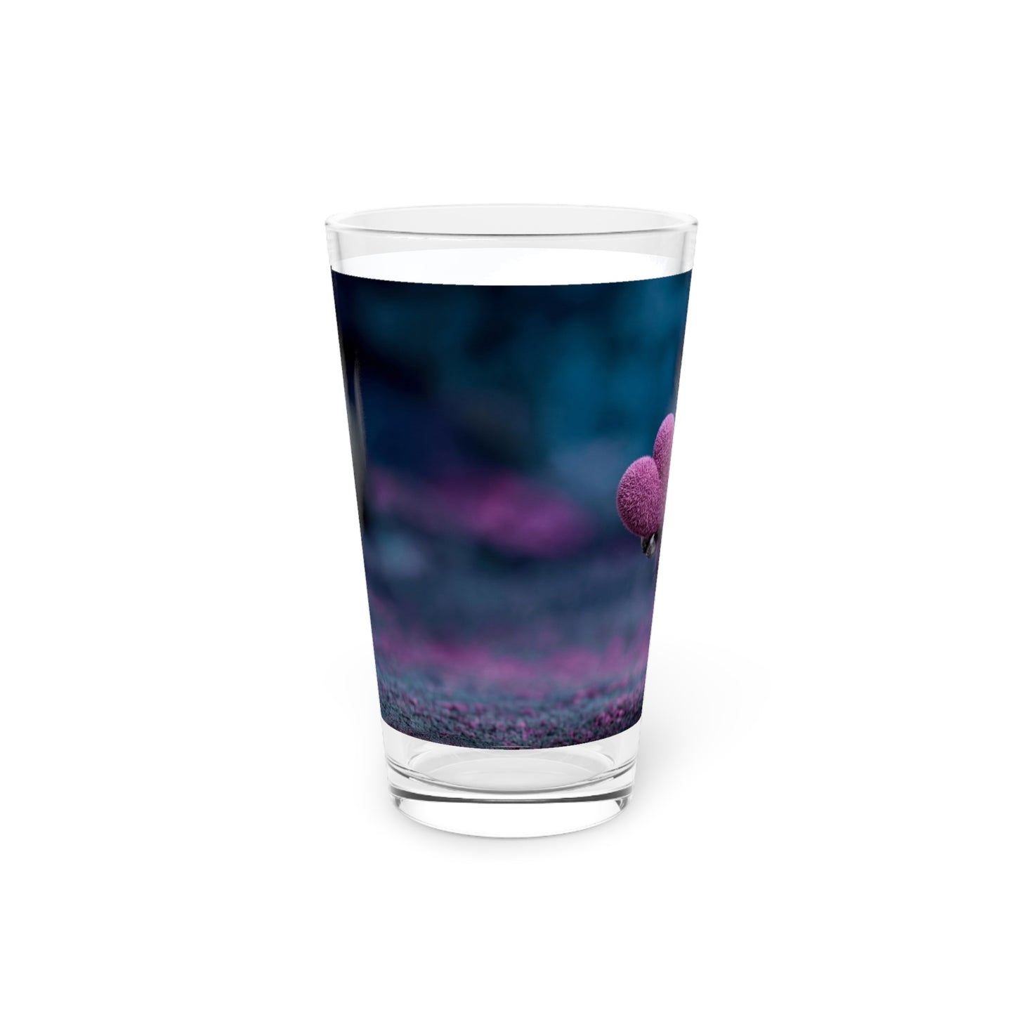 Velvet Owl with Heart Pint Glass, 16oz – Midnight Whimsy for Your Favorite Drink