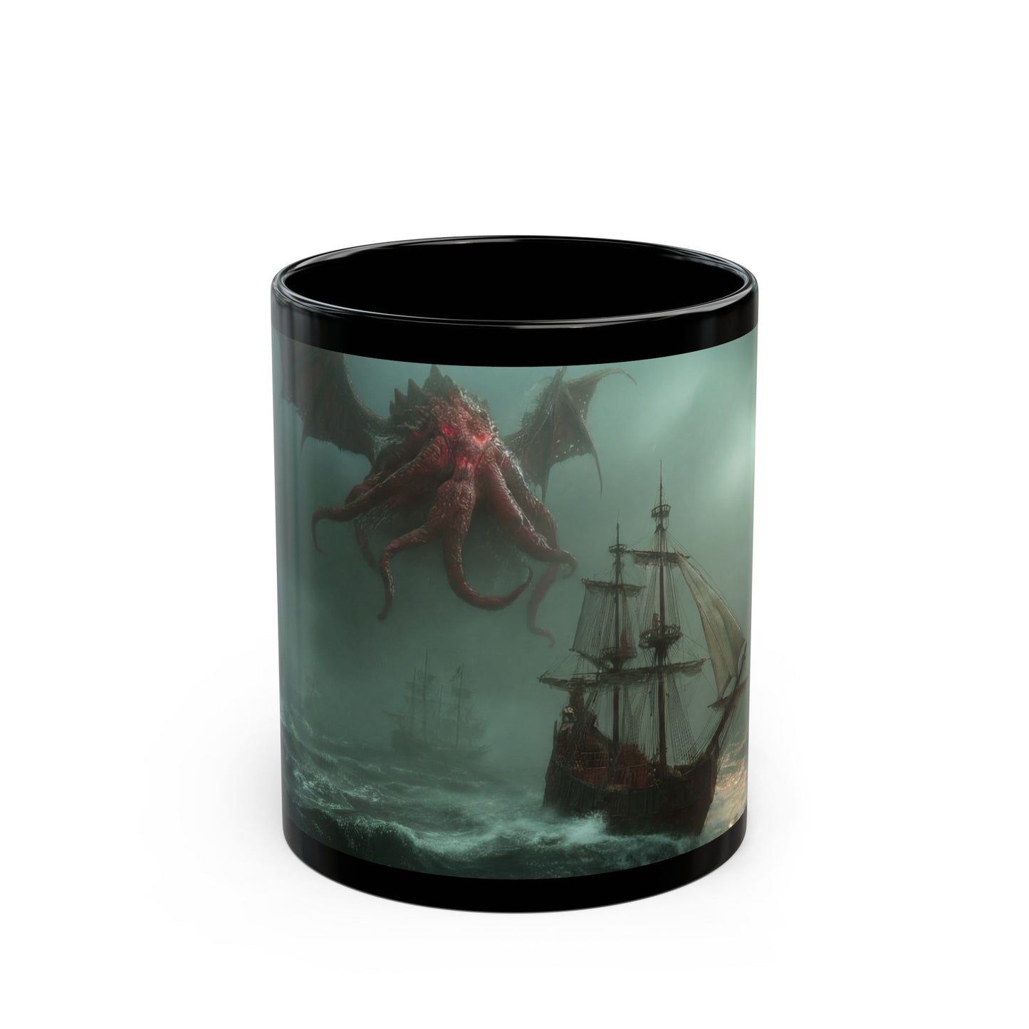 Leviathan Sky Leviathan Black Mug – Storm-Scoured Sea Saga