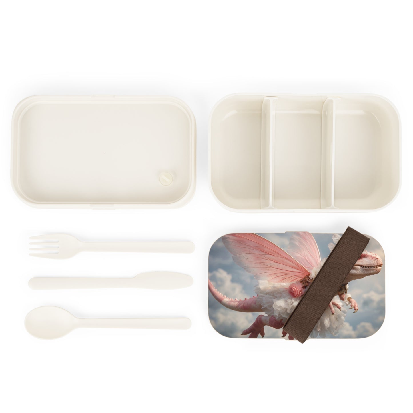 Pink Winged Dinosaur Princess Bento Lunch Box – Skyborne Bloom Fantasy