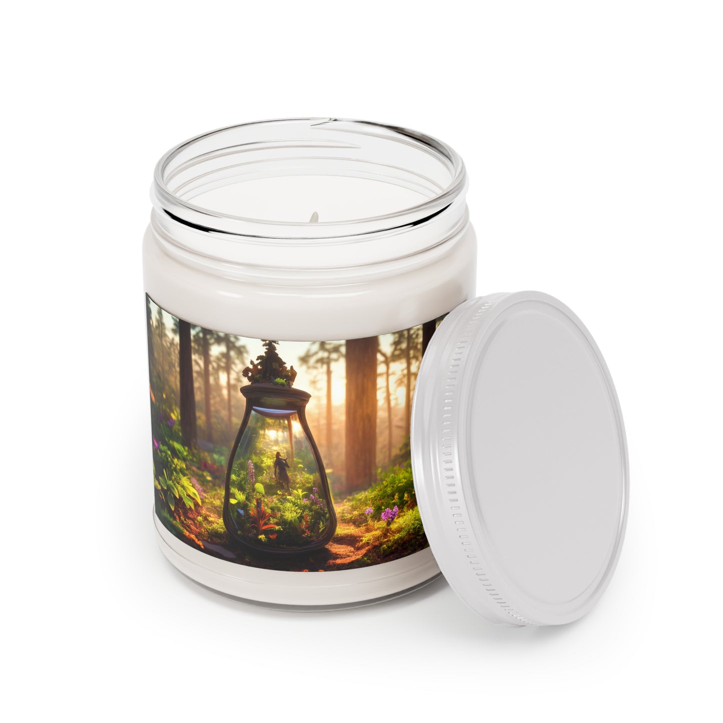 Forest Lantern Terrarium Candle – Sunlit Wilderness Sanctuary