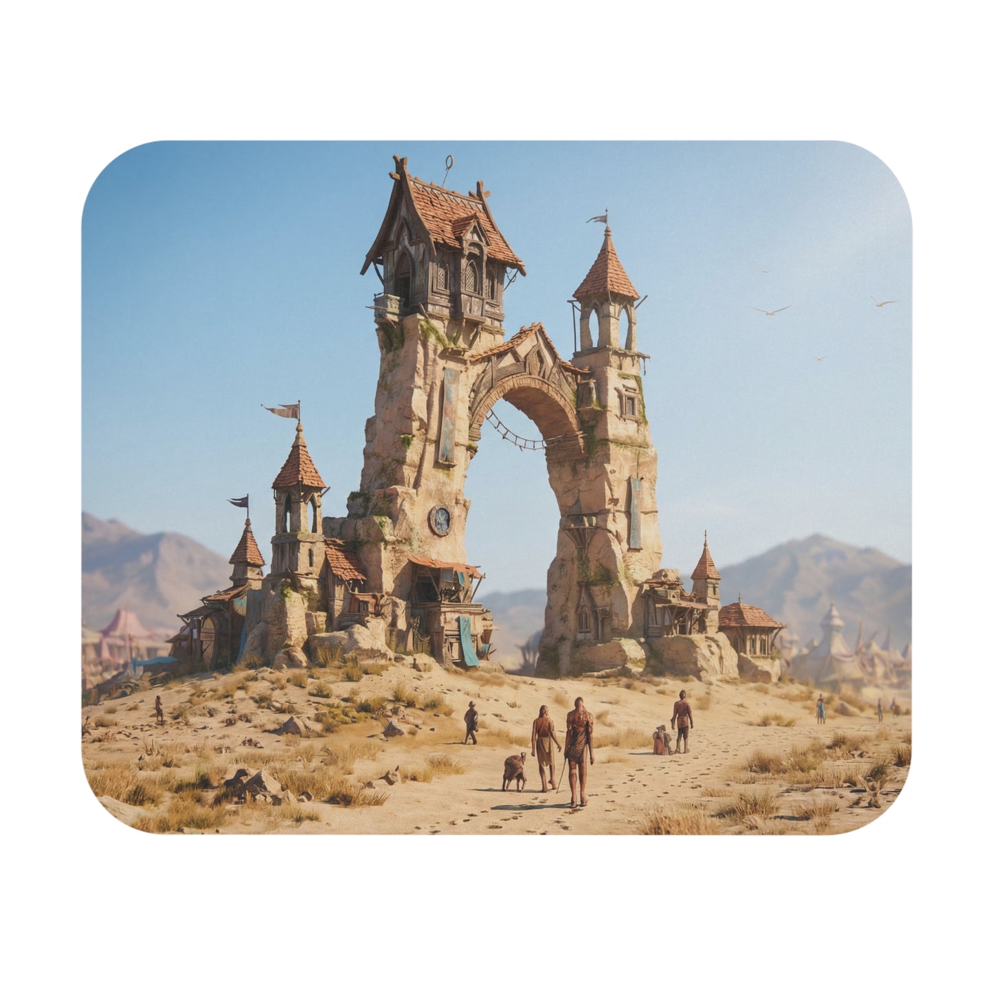 Desert Citadel Mouse Pad – Sun-Kissed Ruins of a Forgotten Kingdom
