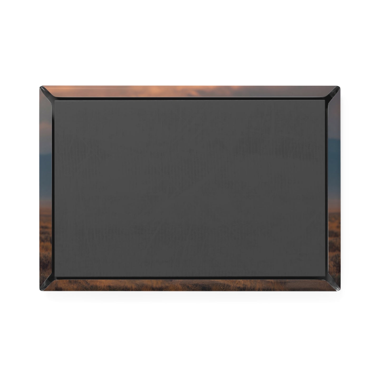 Desert Radio Astronomer Button Magnet, Rectangle (1 & 10 pcs) – Sunset Broadcast Under Giant Dishes