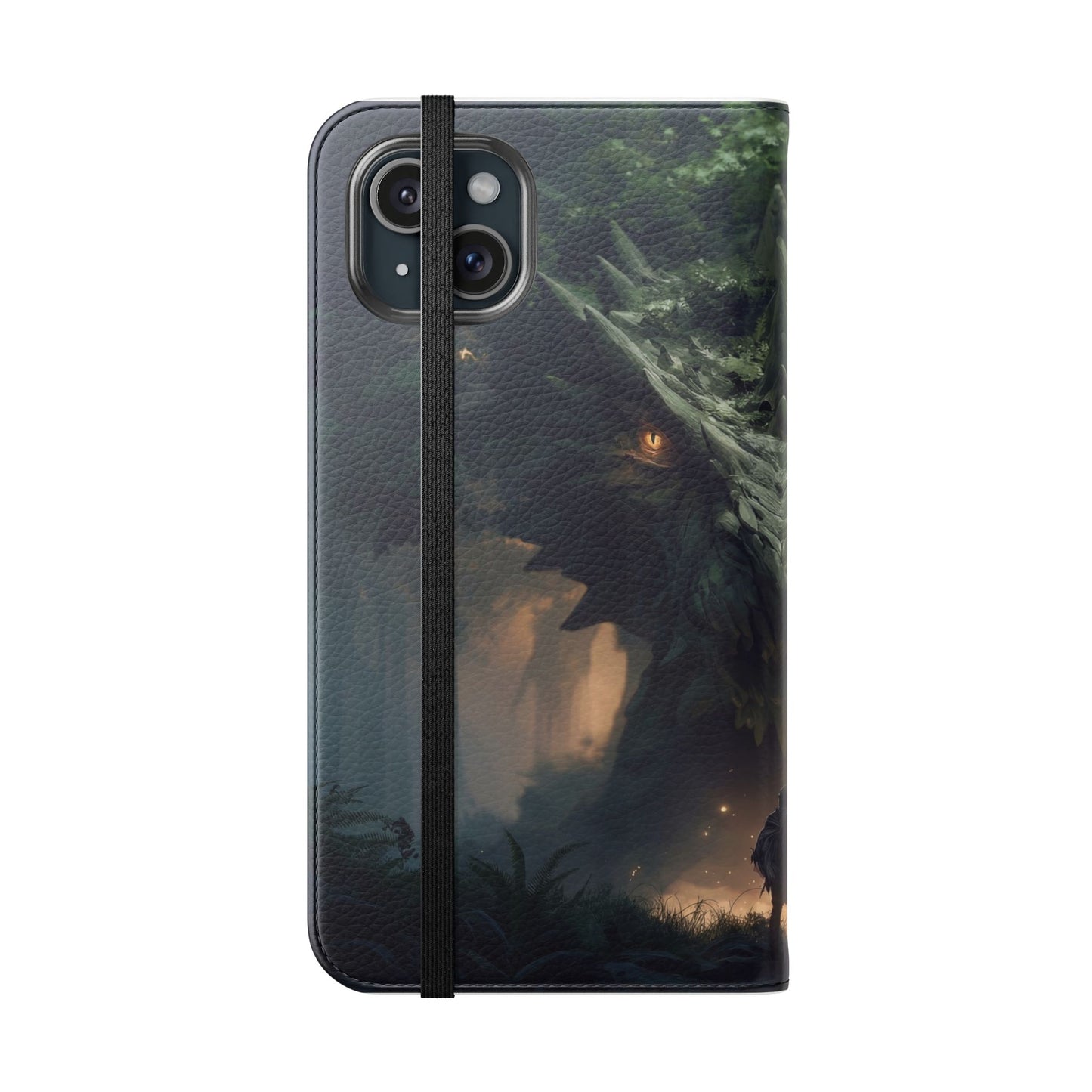 Guardian Beast Flip Cases – Moss-Clad Titan Facing the Wanderer