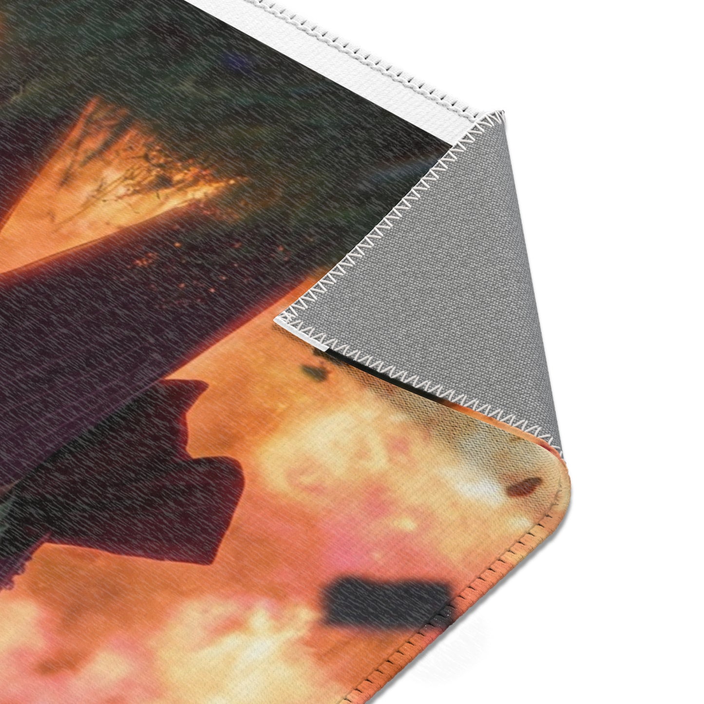 Crimson Explosion Rug – Mad Scientist’s Fiery Stand
