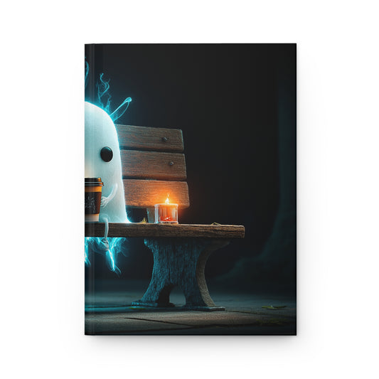 Ghostly Coffee Companion Hardcover Journal Matte – Midnight Bench Warmth