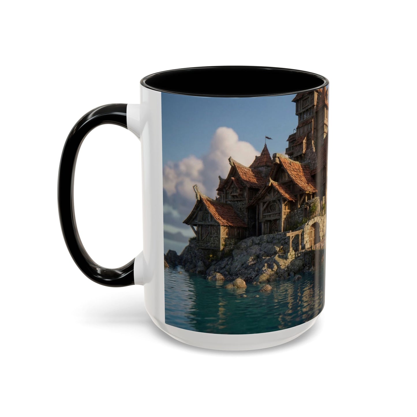 Harbor's Whisper Accent Coffee Mug (11, 15oz) – Sunset Village by the Sea