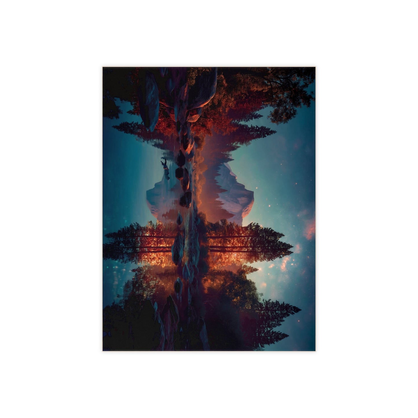 Starlit River Reflection Tile – Half Dome’s Whispering Twilight