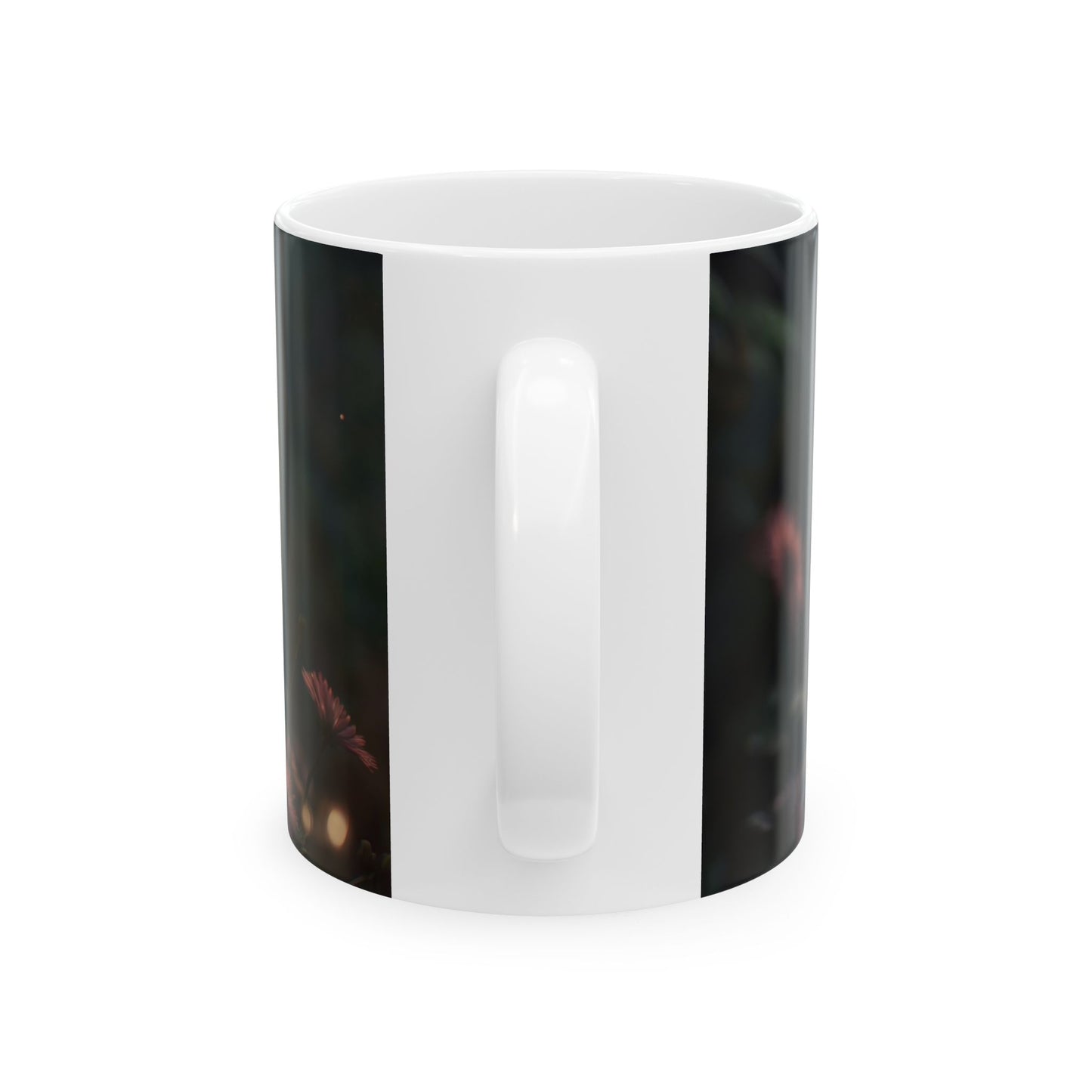 Gentle Crocodile with Butterfly Ceramic Mug – Twilight Meadow Whispers