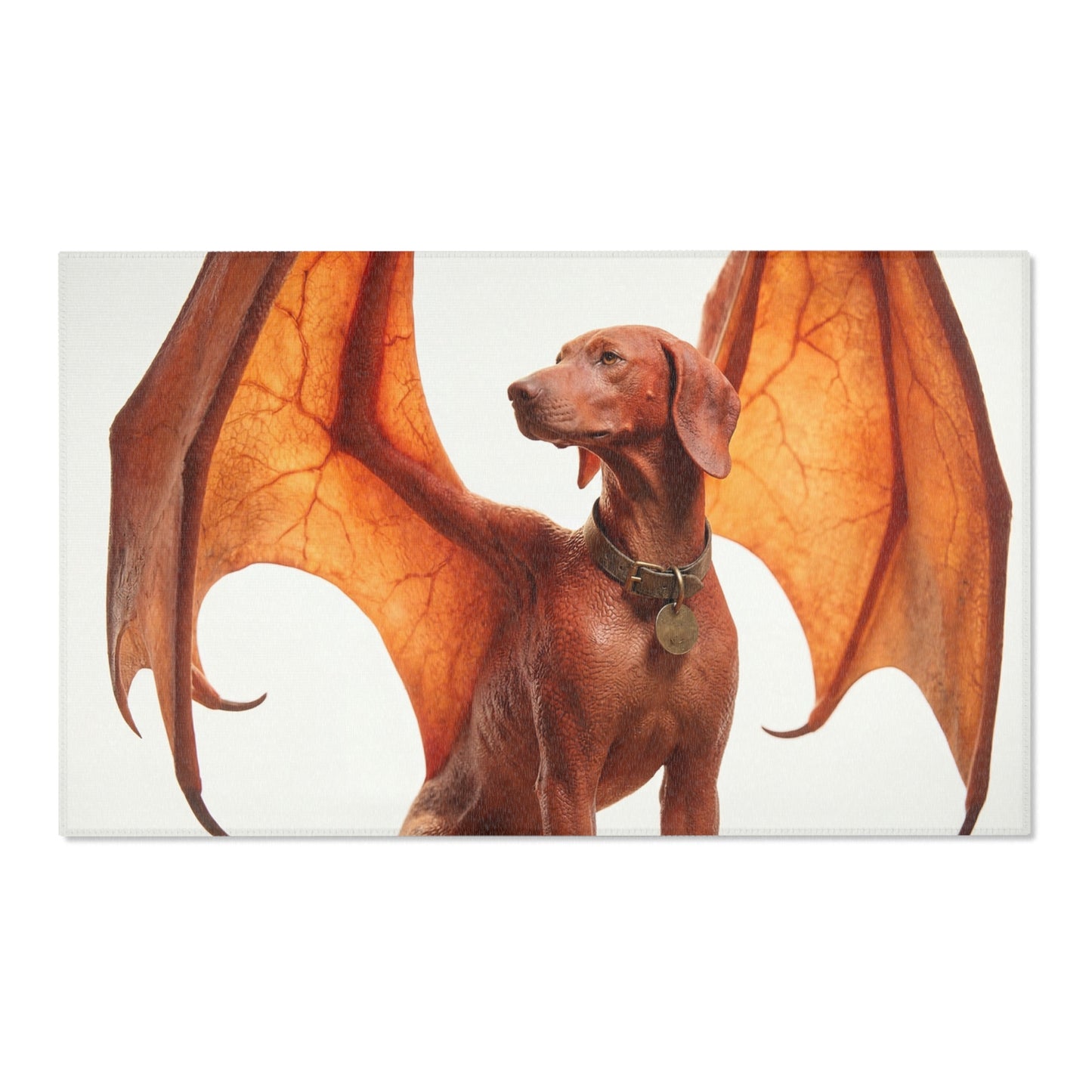 Winged Hound Area Rug – Amber Glow Guardian