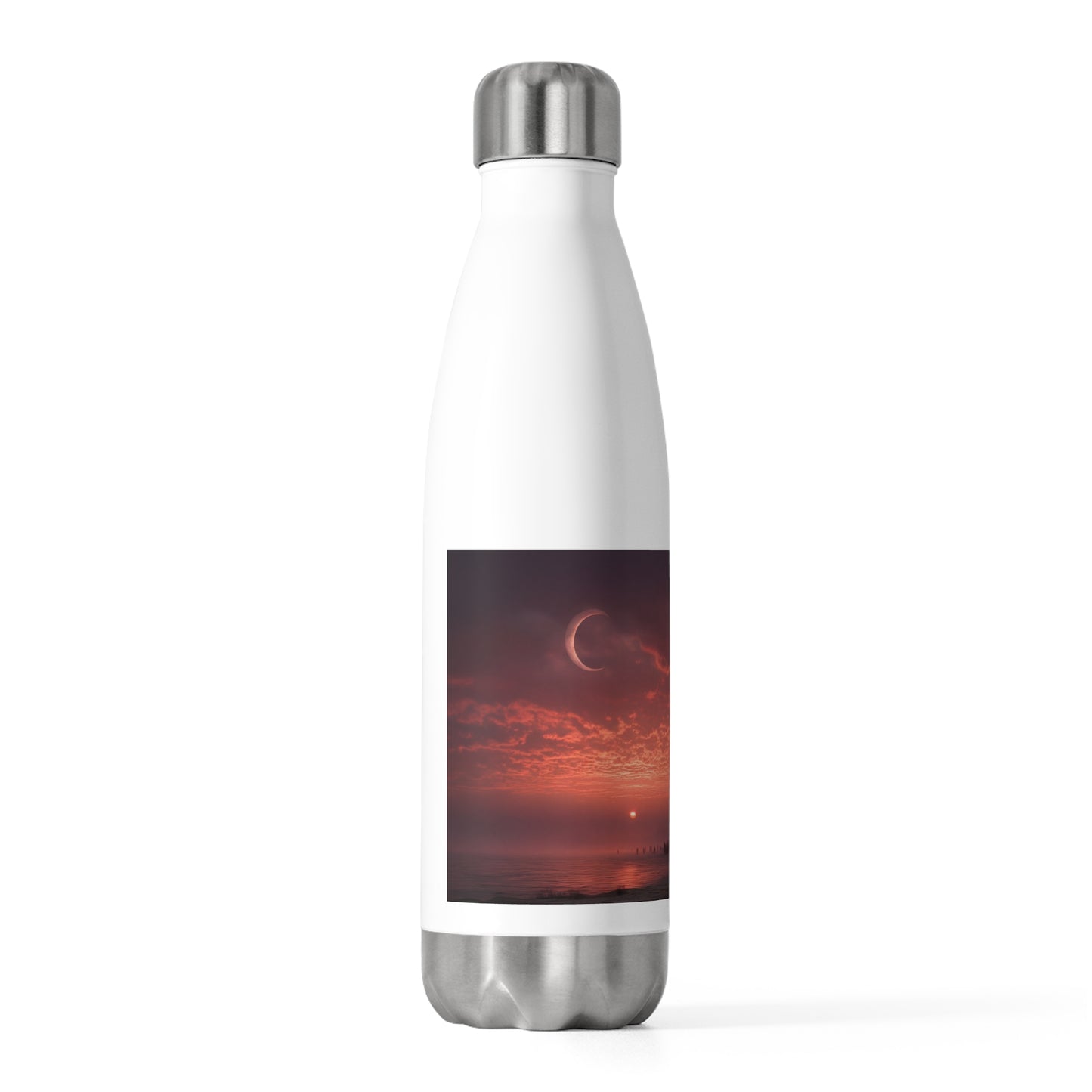 Lone Traveler’s Path 20oz Insulated Bottle – Crimson Twilight Ascension
