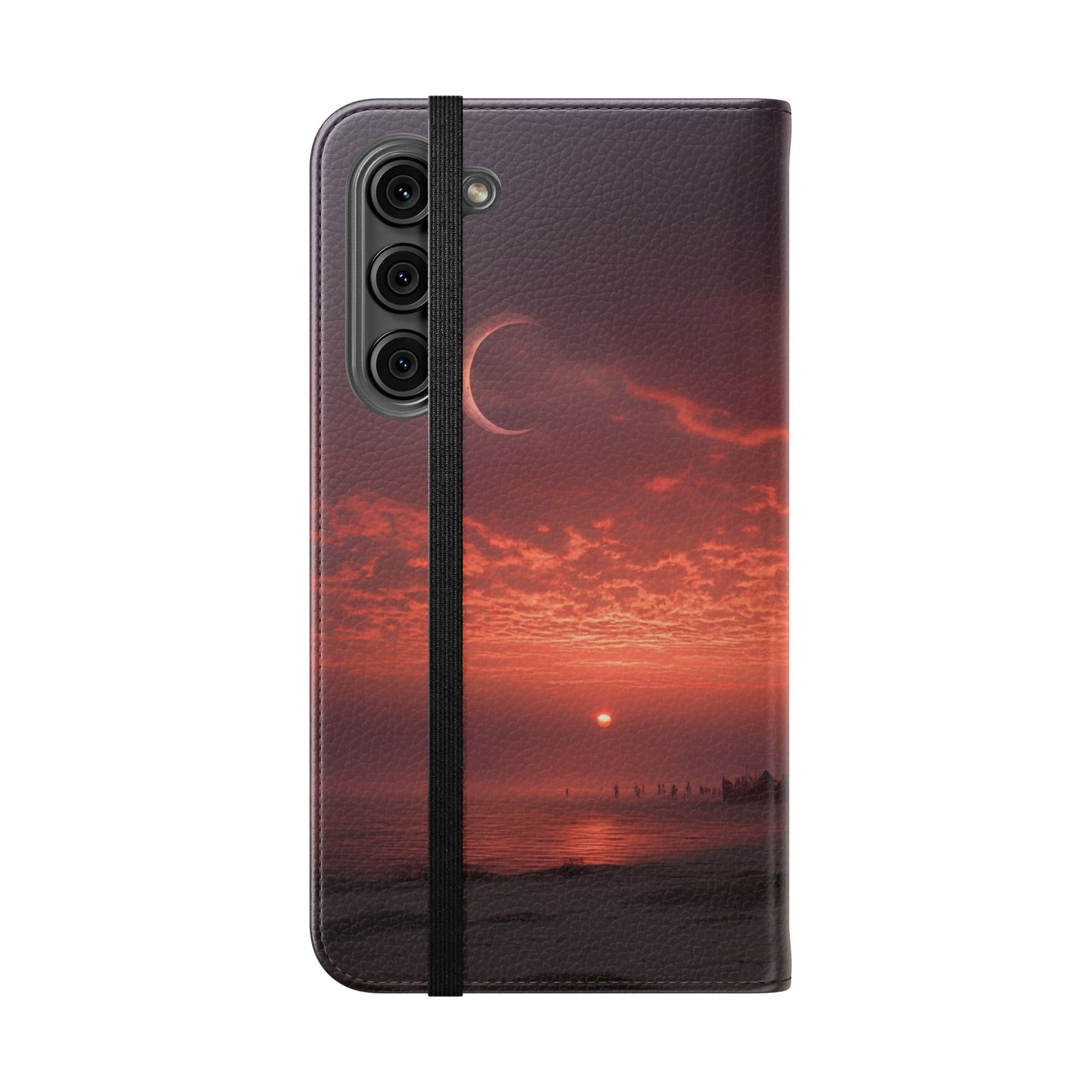 Twilight Sentinel Flip Cases – Moonlit Stairway to the Horizon