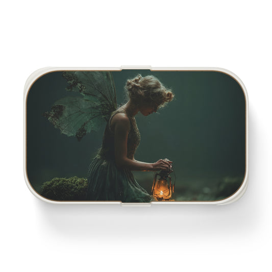 Moss-Kissed Fairy Lantern Bento Lunch Box – Whispering Forest Glow