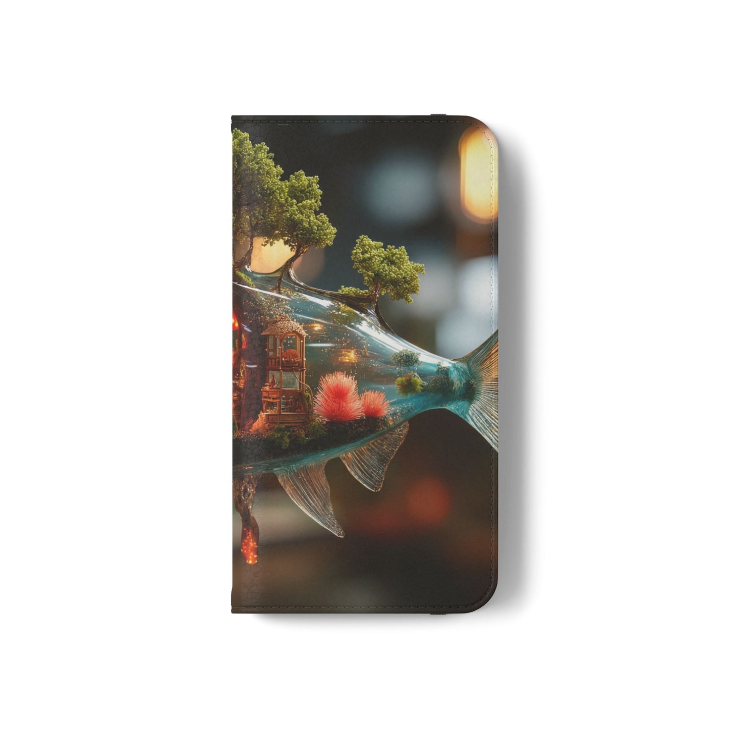 Forest Fish Flip Case – Liquid Glowwood Dreamscape
