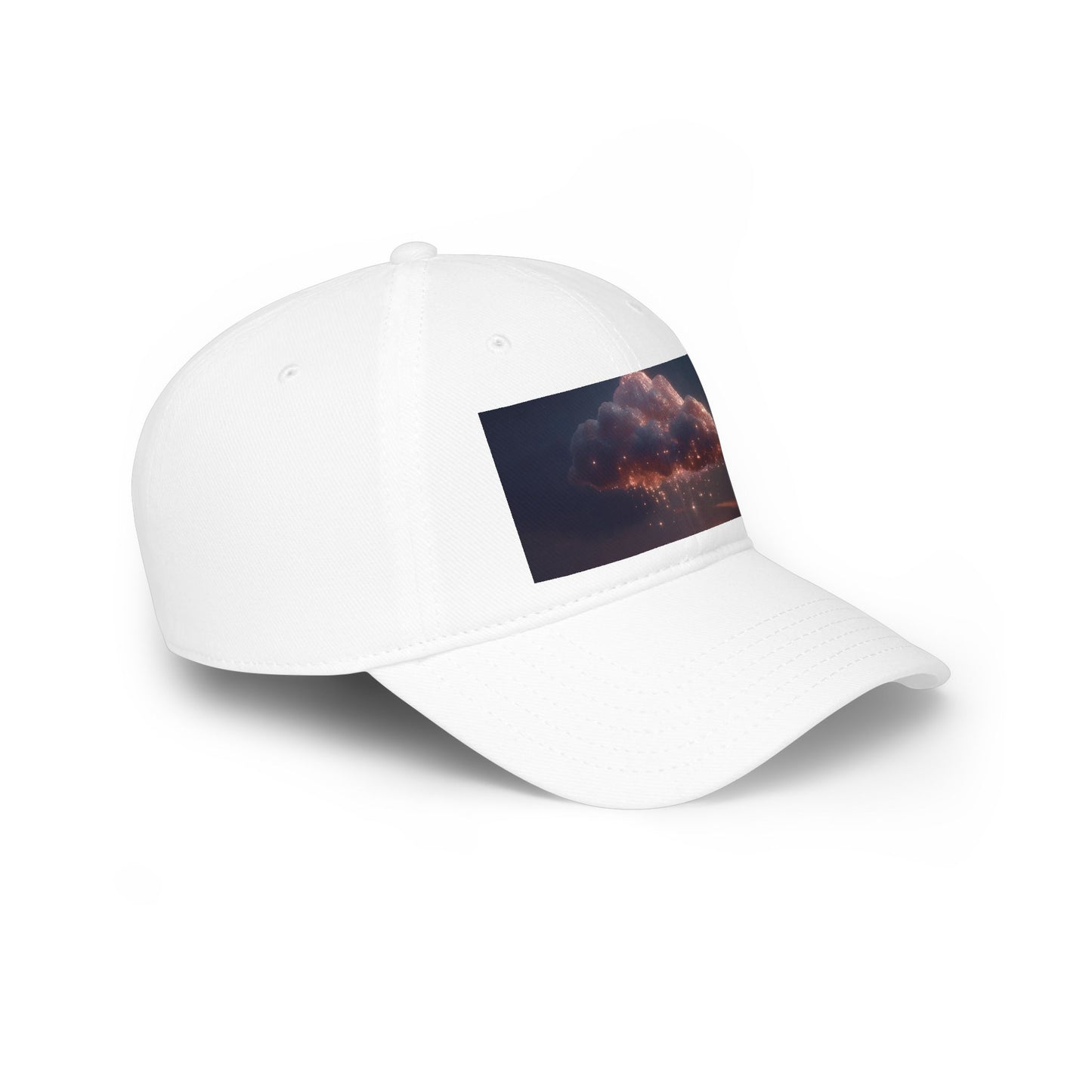 Stardust Cloud Low Profile Baseball Cap – Twinkling Nightfall Dreamscape