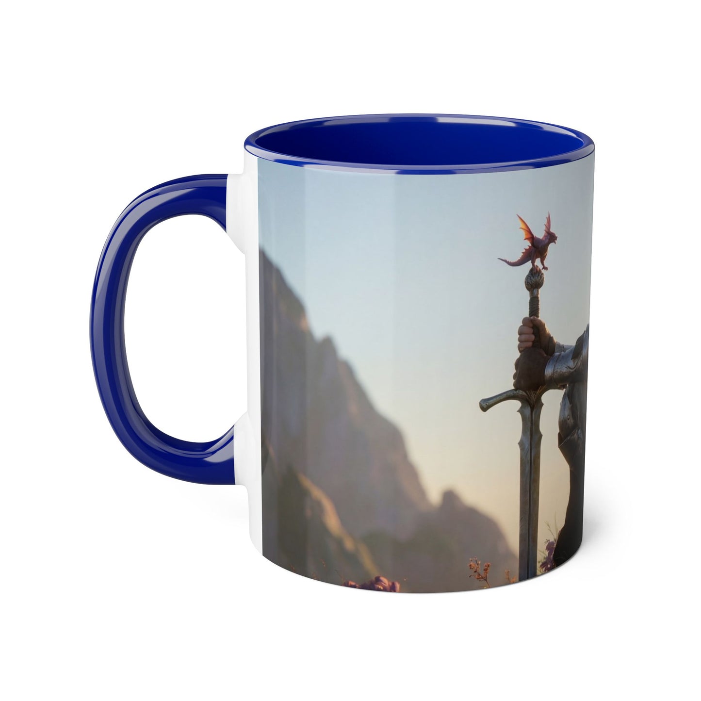Elf Knight & Dragon Accent Mugs, 11oz – Dawn Sentinel Highlands