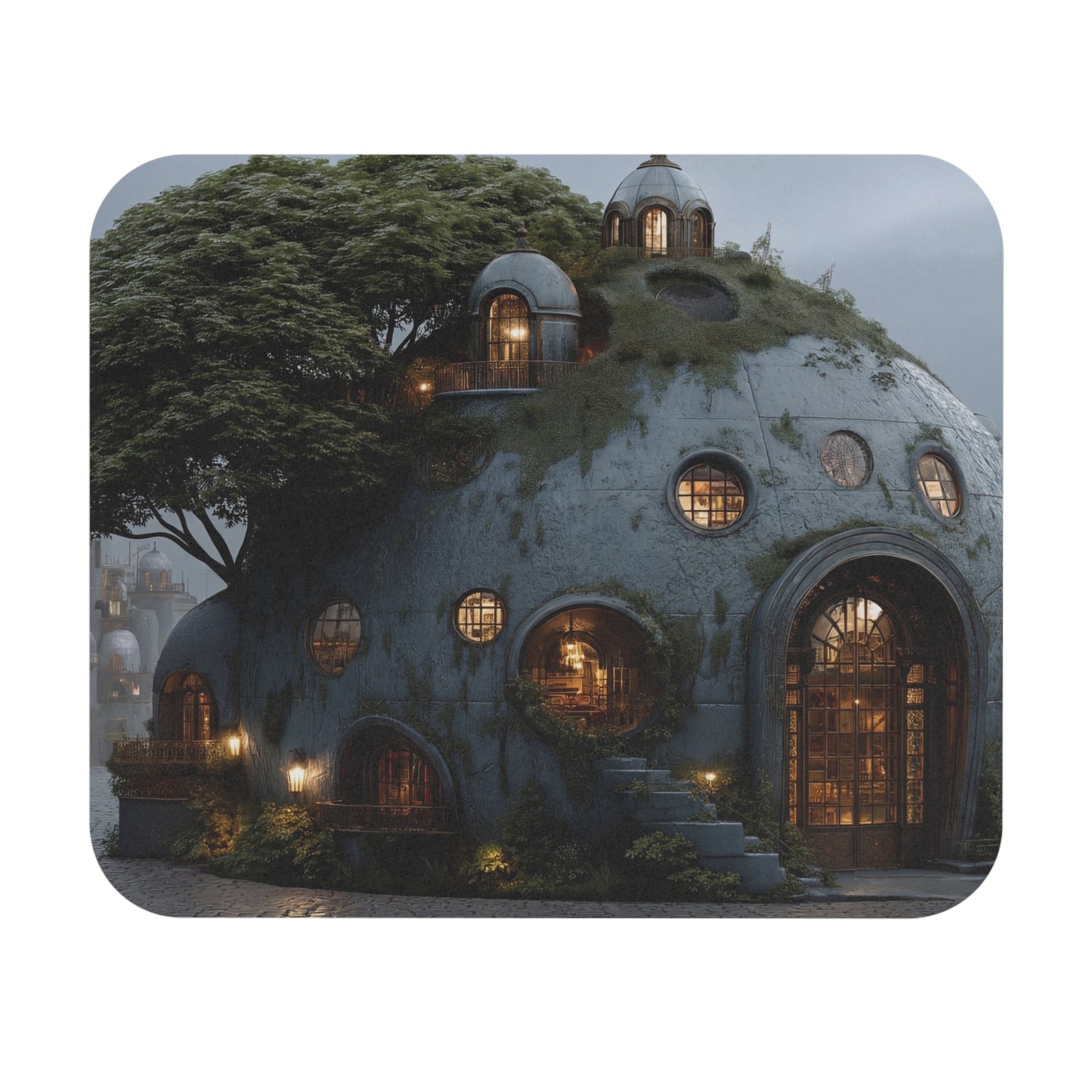 Treehouse Dome Mouse Pad (Rectangle) – Whispering Grove Sanctuary