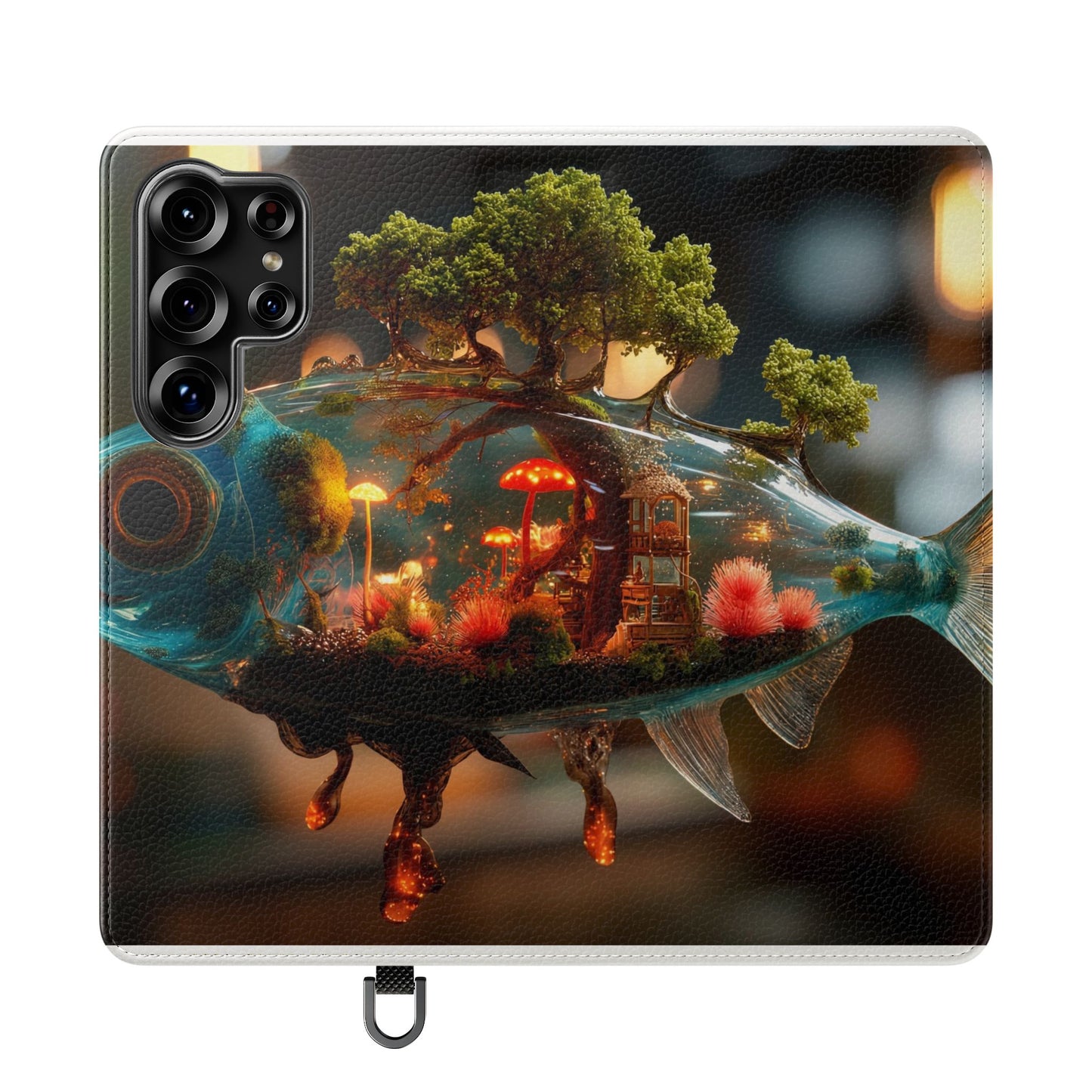 Forest Fish Flip Case – Liquid Glowwood Dreamscape