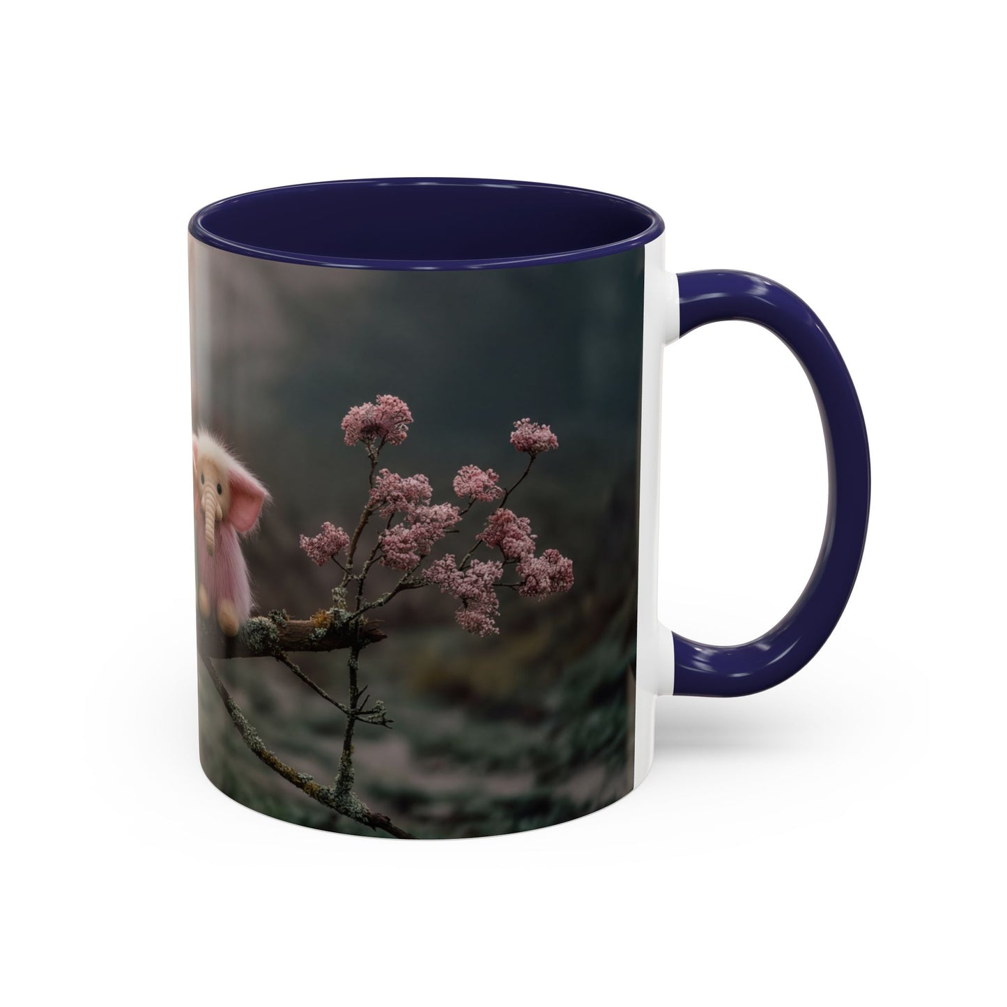 Fuzzy Elephant Trio Accent Coffee Mug (11, 15oz) – Mossy Branch Forest Friends