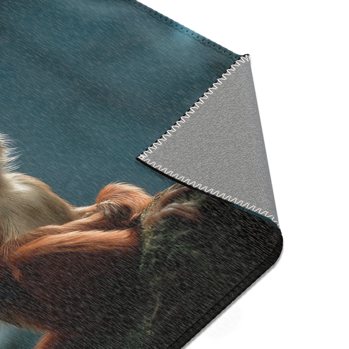 Winged Monkey Guardian Rug – Twilight Forest Sentinel