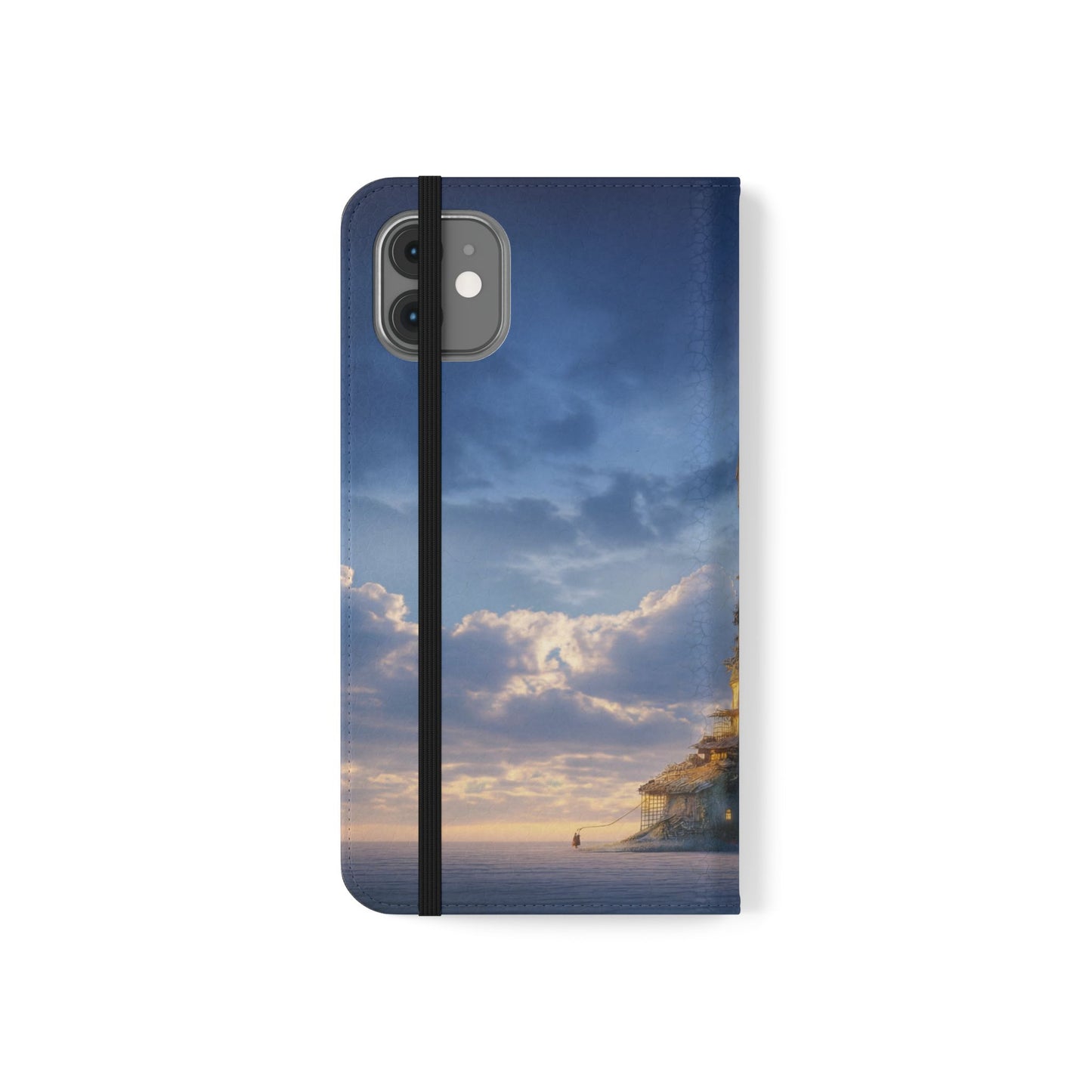 Twilight Sentinel Flip Cases – Lighthouse on a Storm-Tossed Sea