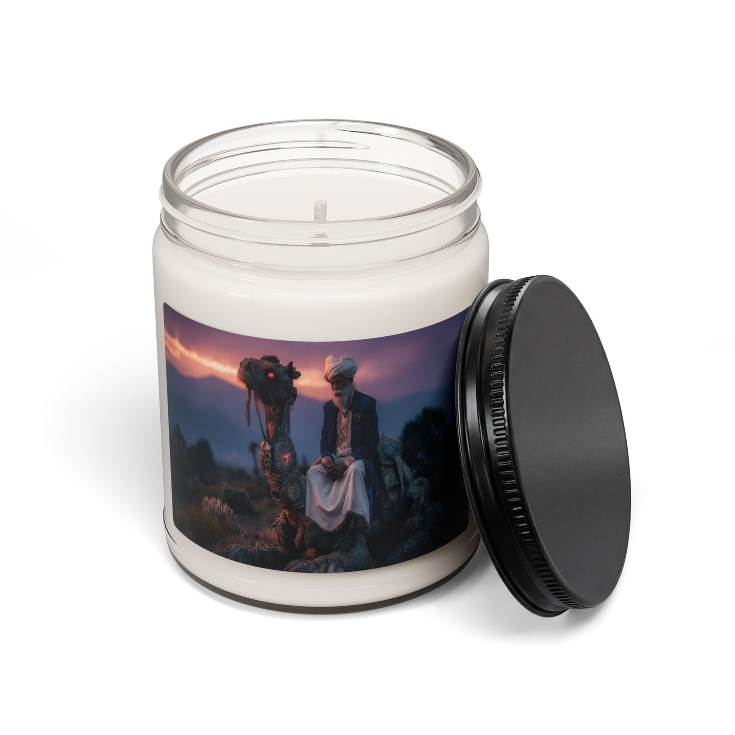 Desert Sage & Luminous Camel Scented Soy Candle, 9oz – Twilight Oasis Ritual