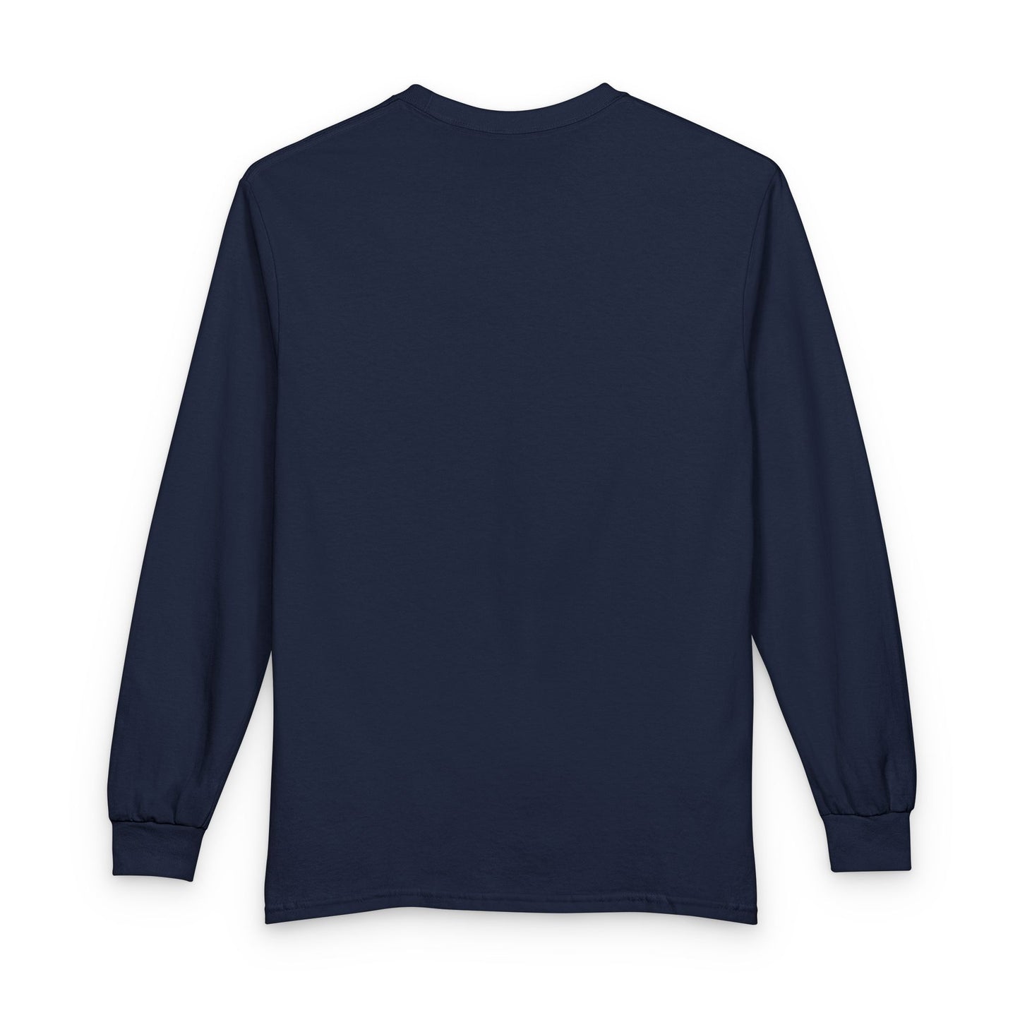 Lantern-Bearing Skeletal Guardian Unisex Long Sleeve T-Shirt – Warm Glow Against Black Canvas