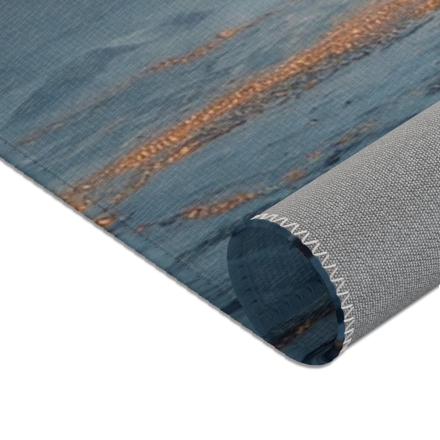 Midnight Sleigh Ride Area Rug – Frostbound City Beneath the Full Moon