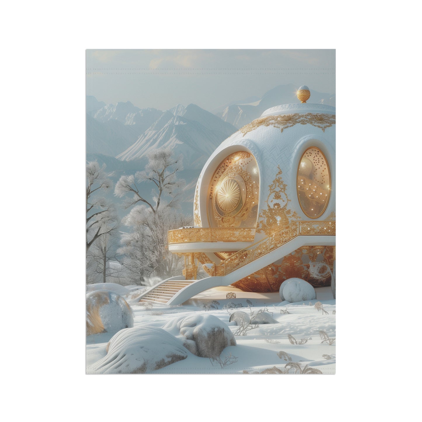 Rocket Launch Over Desert Canyons - Product